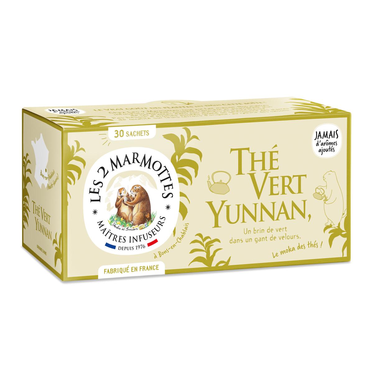 3422150005310 - Les 2 Marmottes - Thé Vert Yunnan bio