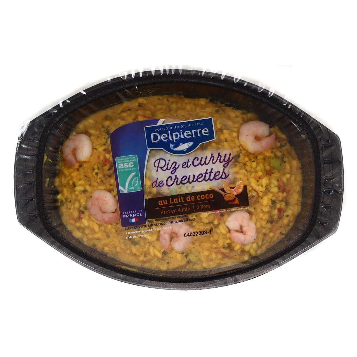 3038684707110 - Delpierre - Riz et curry de crevette au lait de coco