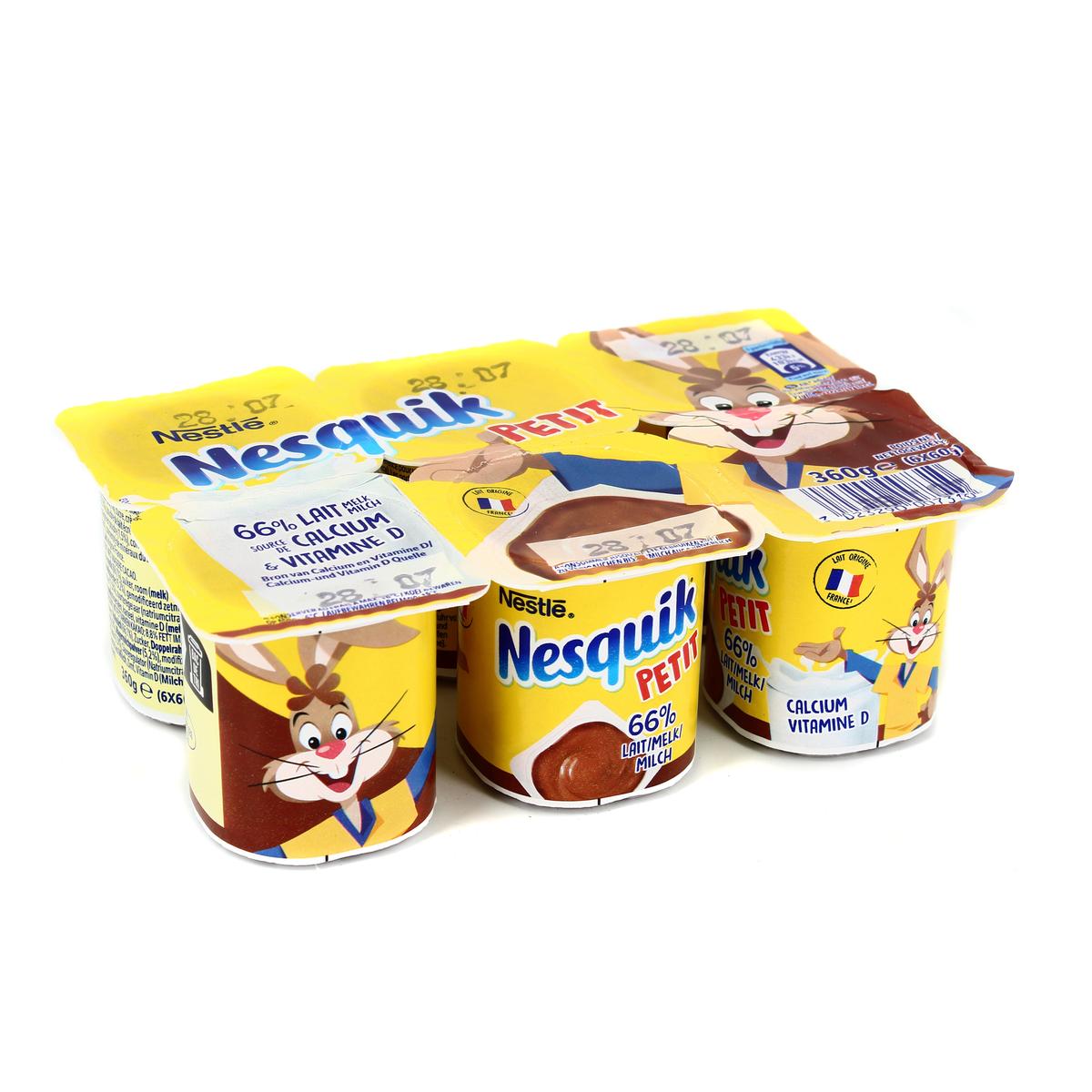 Livraison à domicile Nestlé Petit Nesquik chocolat, 6x60g