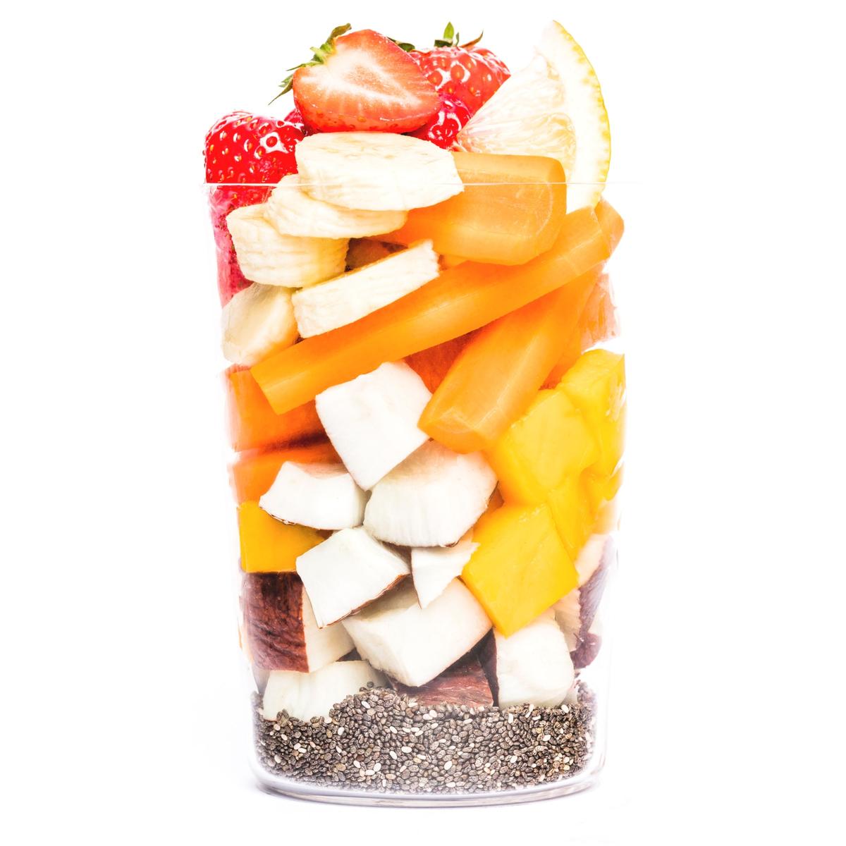 2050000357510 - Blend my day - Smoothie snack NO BOTOX FOR ME - prêt-à-mixer- Carotte, Noix de coco, Chia