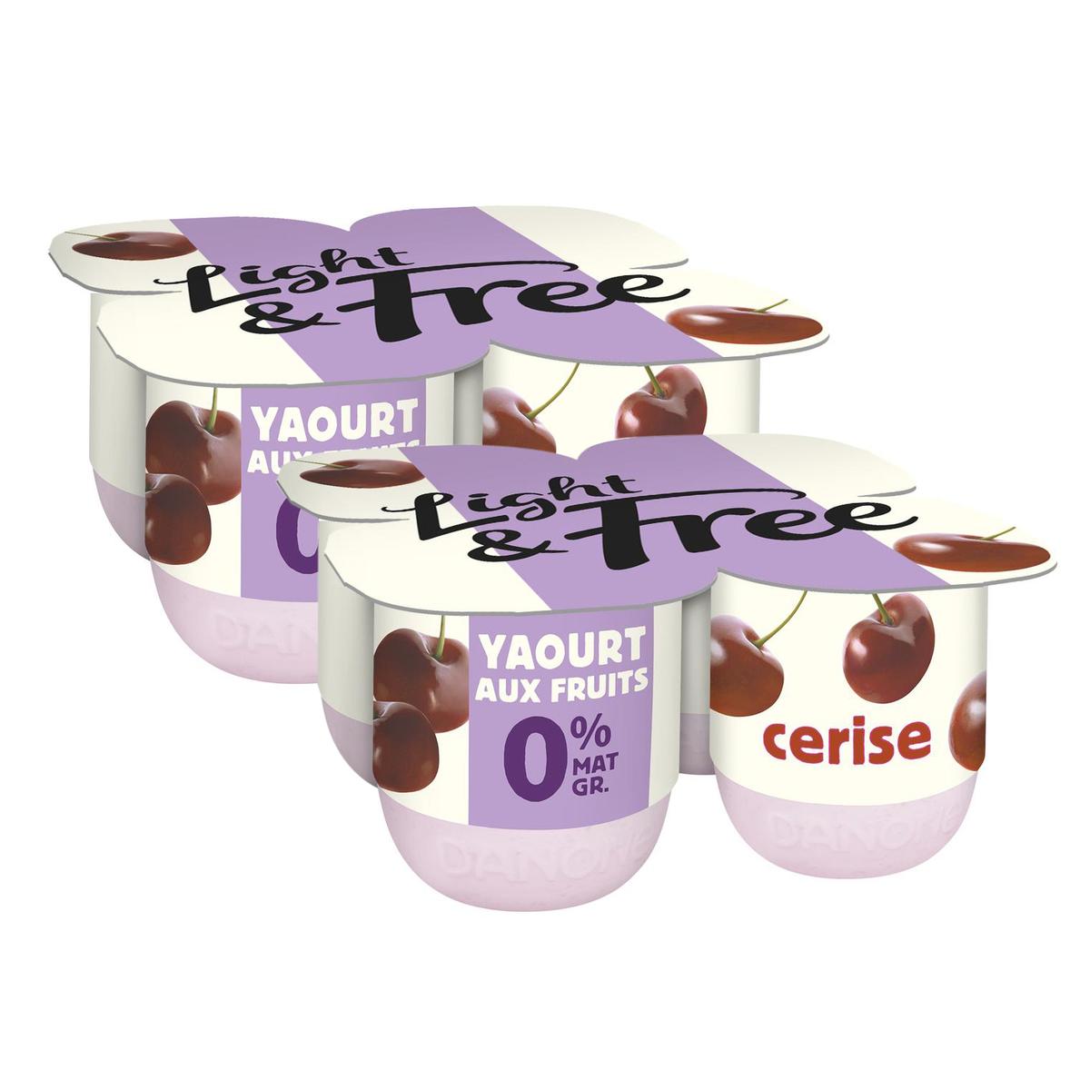 2050000378010 - Light&Free - Yaourt cerise 0%mg