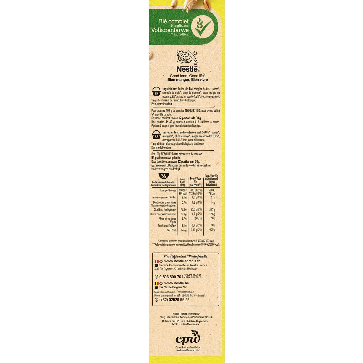 7613036668910 - Nesquik - Céréales au Chocolat Nesquik BIO
