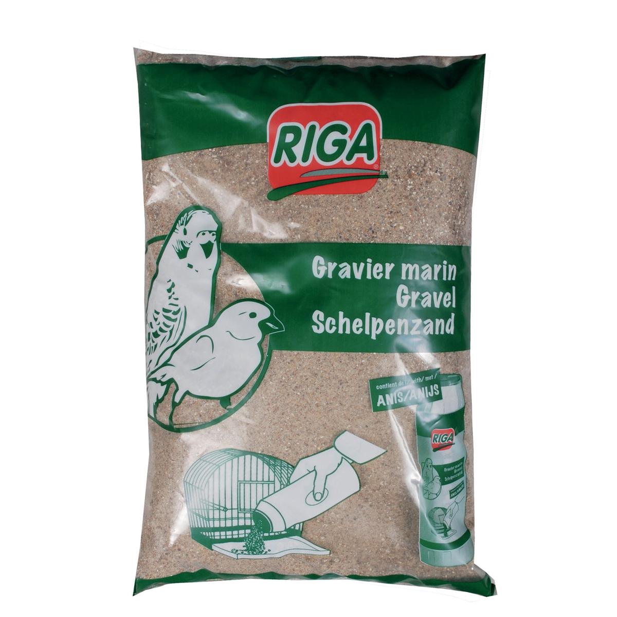 3166780159110 - Riga - Gravier marin anisé pour fond de cage à oiseaux