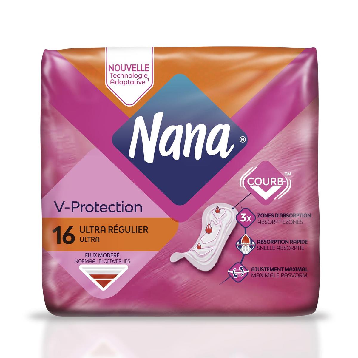 NANA Protège-Slip Ultra Normal 8 Pièces - Hygiène Quotidienne en