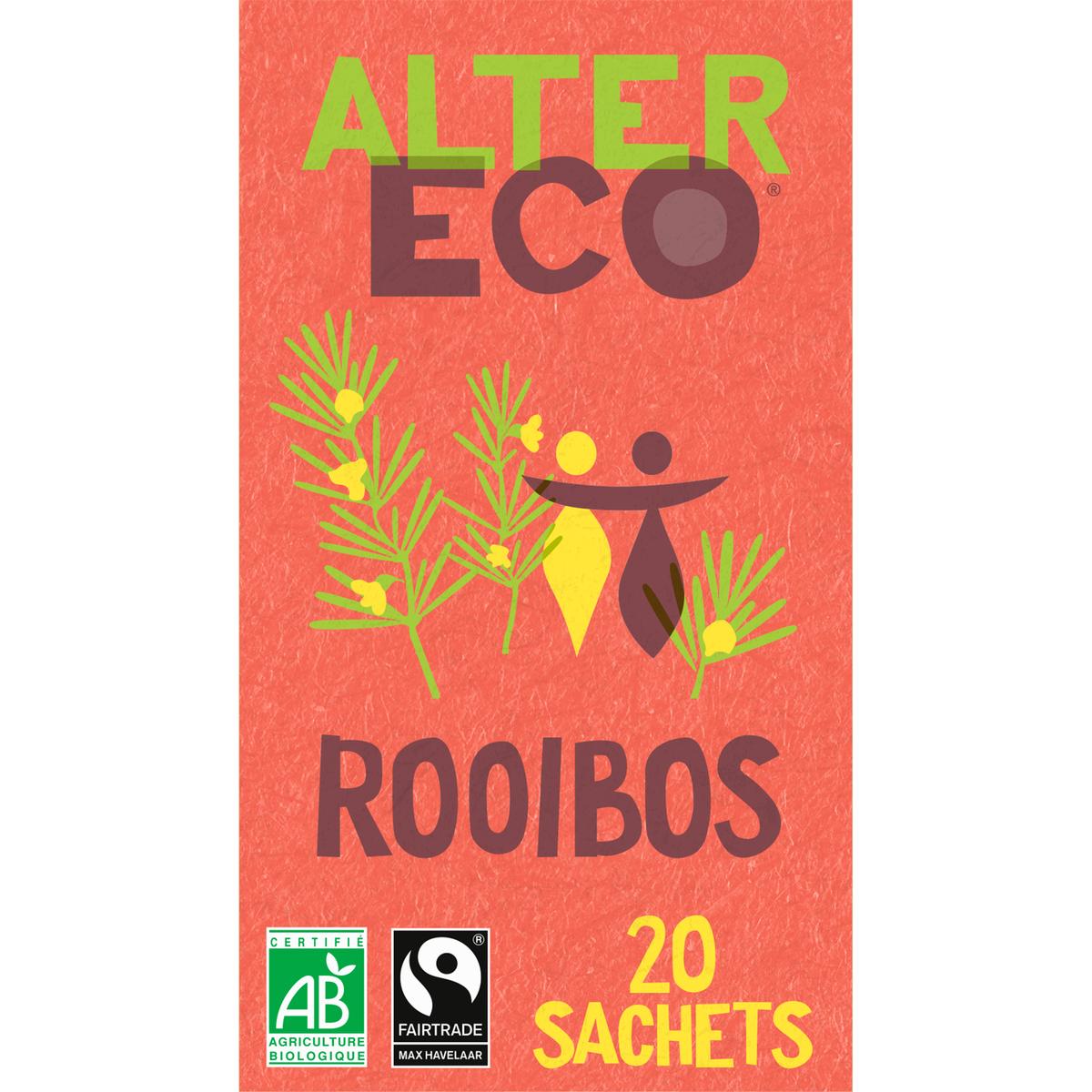 3700214610411 - Alter Eco - Commerce Equitable - Rooibos doux sans théine bio d'Afrique du Sud - 20 sachets