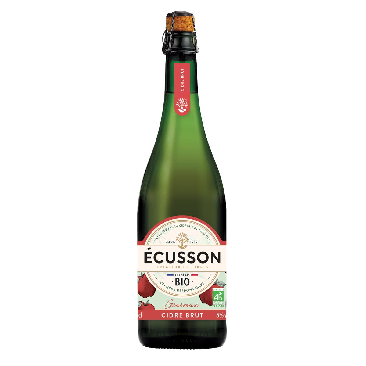 3182280091811 - Ecusson - Cidre Brut Généreux 5.5° BIO