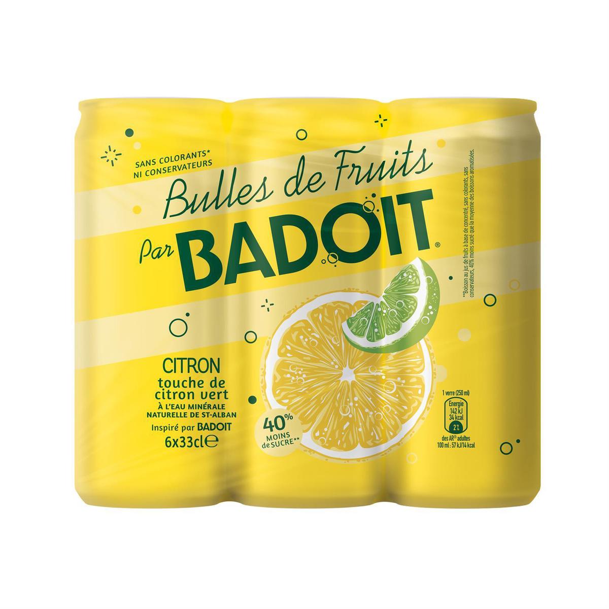 3068320132211 - Badoit - Bulles de fruits Citron-citron vert