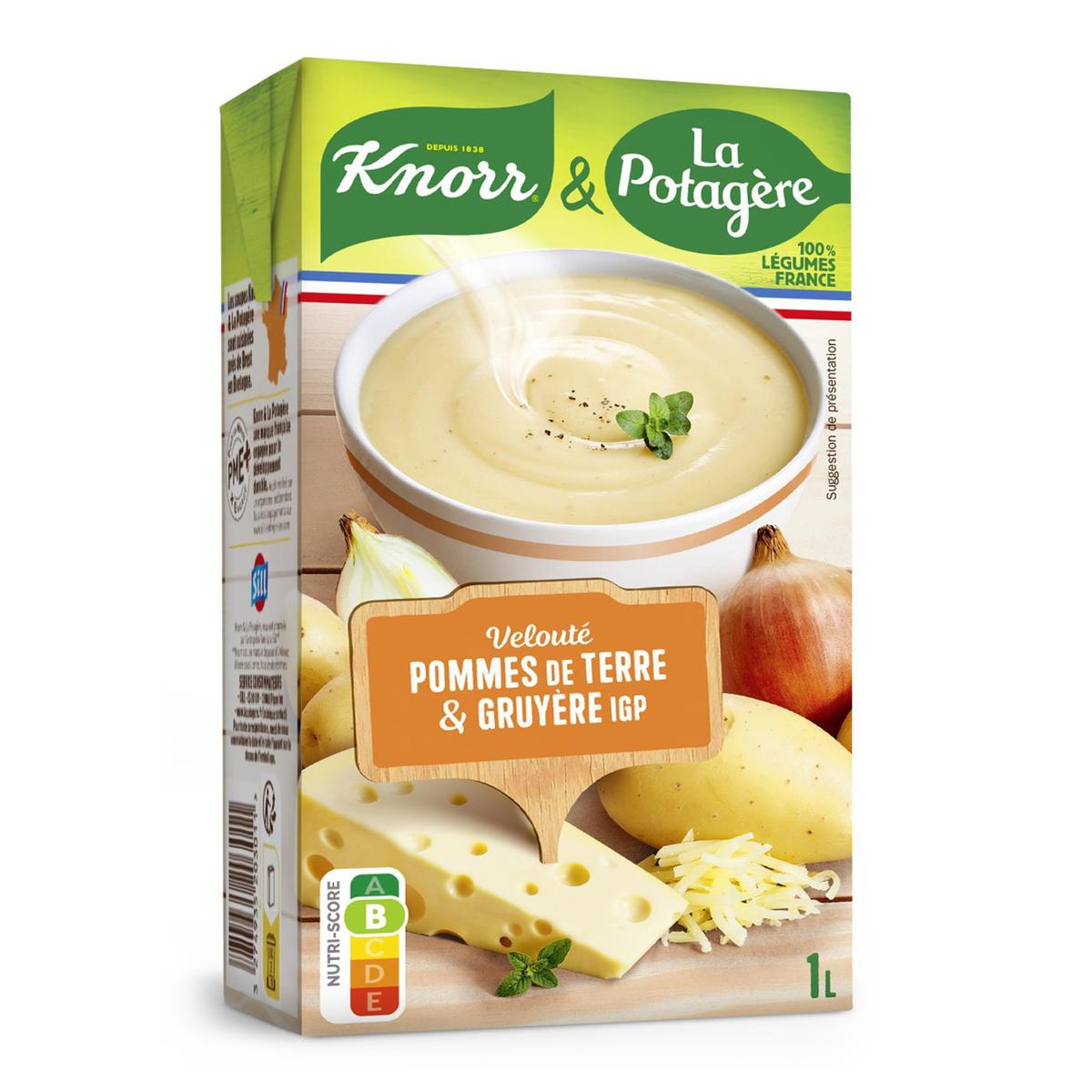 3274935203011 - Knorr & La Potagère - Soupe Velouté de Pommes de Terre et Gruyère IGP