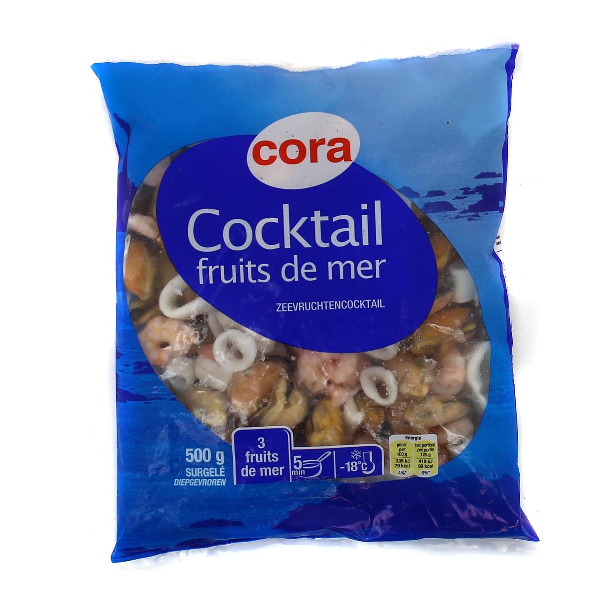 Cora Cocktail De 3 Fruits De Mer Moules Calmar Crevettes 500g