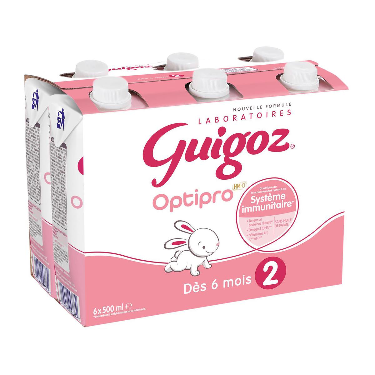 Guigoz Bio 2 Optipro Dès 6 Mois Lait Infantile en Poudre de 6 à 12