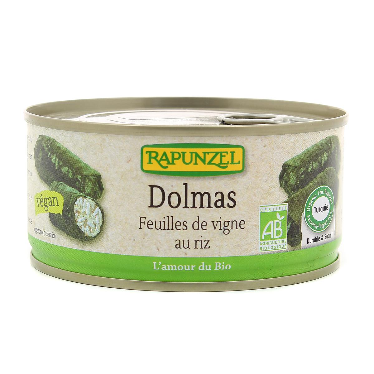 8697418143911 - Rapunzel - Feuilles de vignes au riz Dolmas Bio