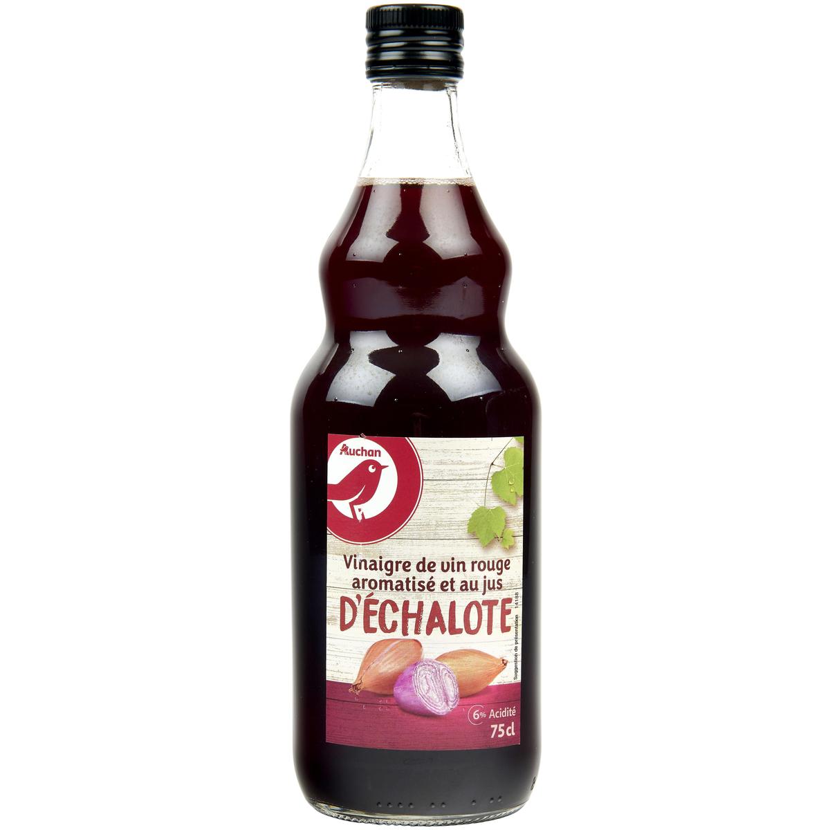 3254560024311 - Auchan - Vinaigre de vin rouge au jus d'échalote 6% d'Acidité