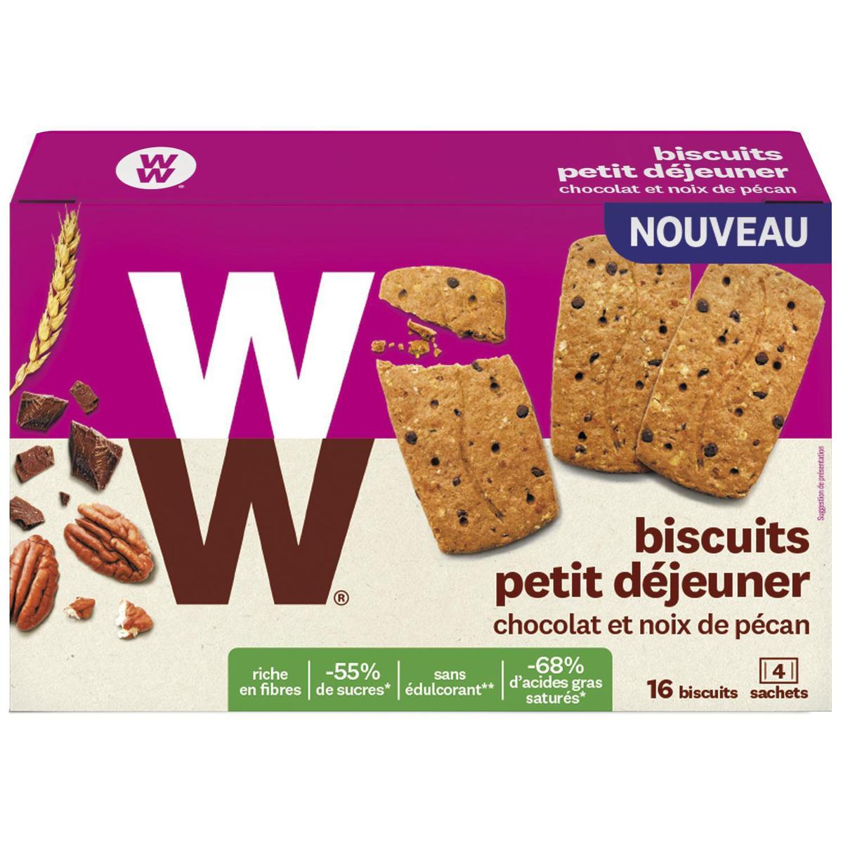 Weight Watchers Biscuits Petit Déjeuner Chocolat et Noix de Pécan