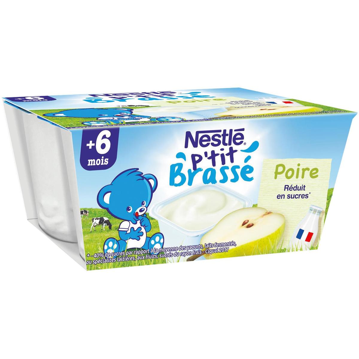Mini Lactés Fraises et Poires - Dessert Lacté Bébé dès 6 mois