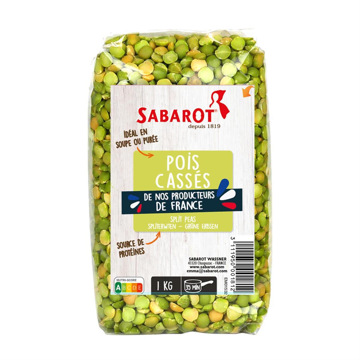 3111950001812 - Sabarot - Pois Cassés Verts de France