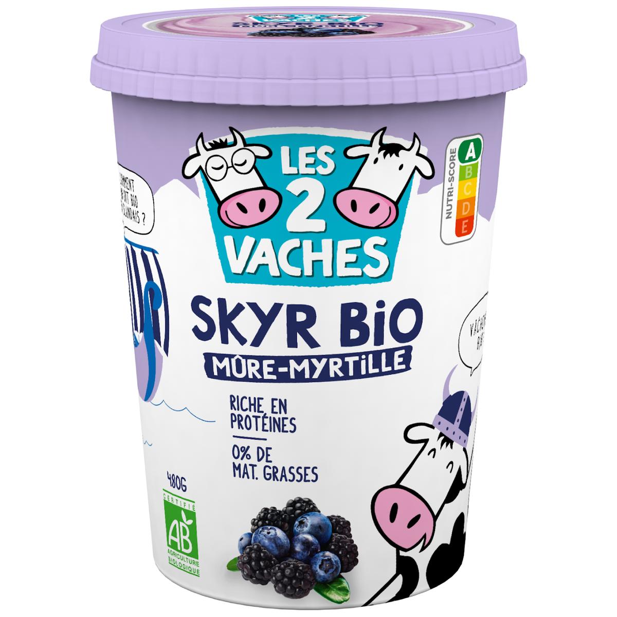 3661344723412 - Les 2 Vaches - Skyr Bio Mûres Myrtilles