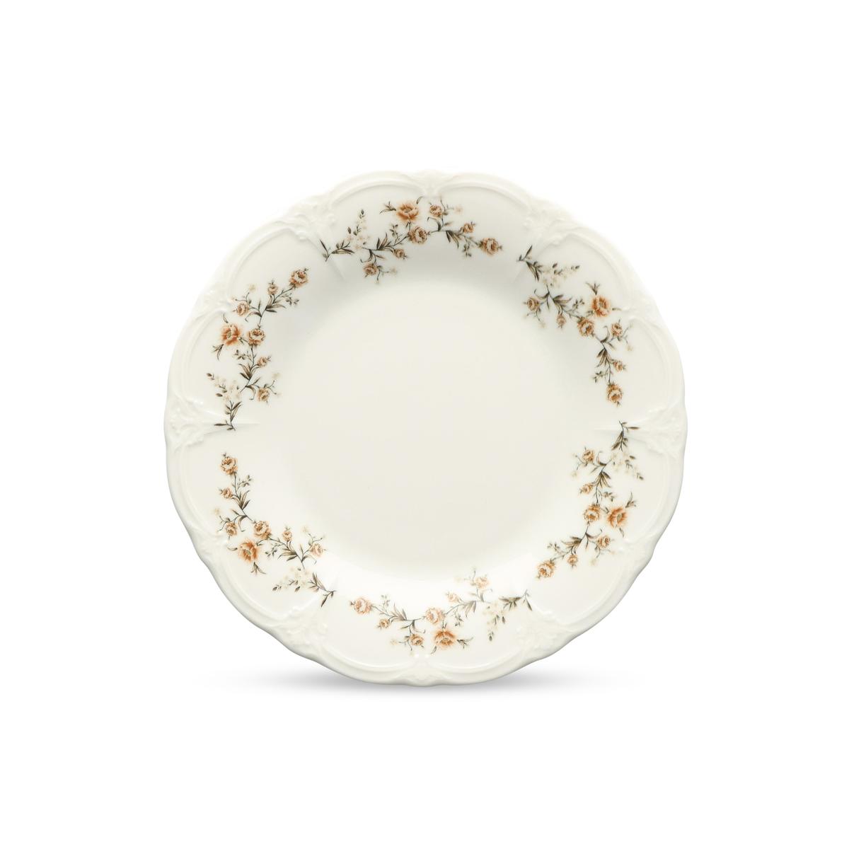 5410595774012 - Collection Retro - Assiette plate 20,5cm brown flower Retro