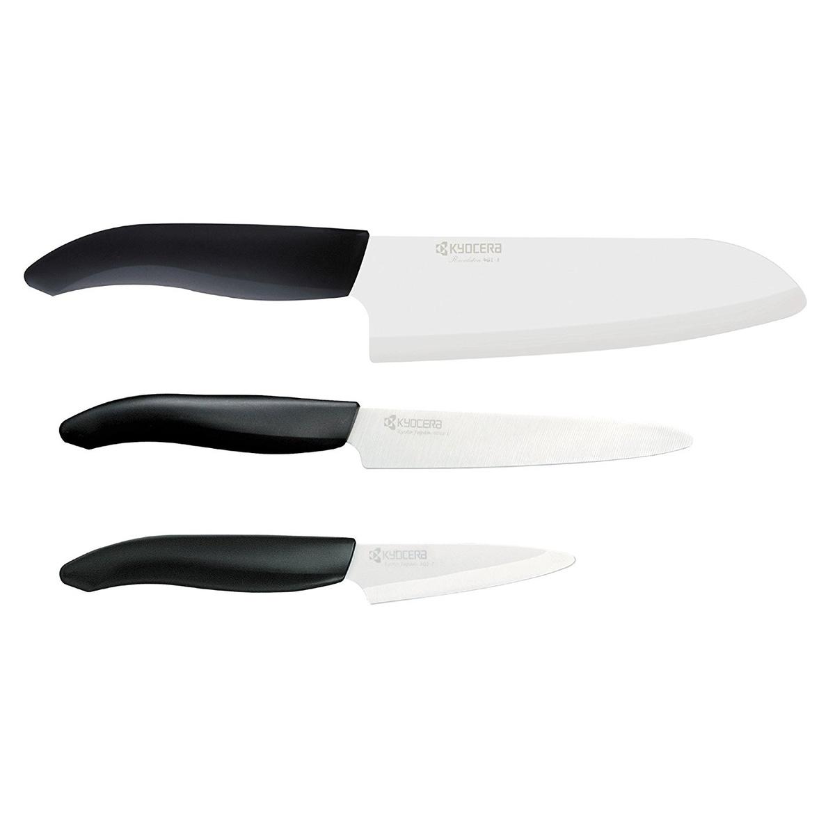 4960664684212 - Kyocera - Set Chef 3 couteaux de cuisine en céramique fine