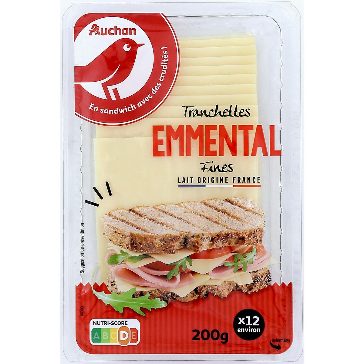 3596710016112 - Auchan - Emmental en tranche