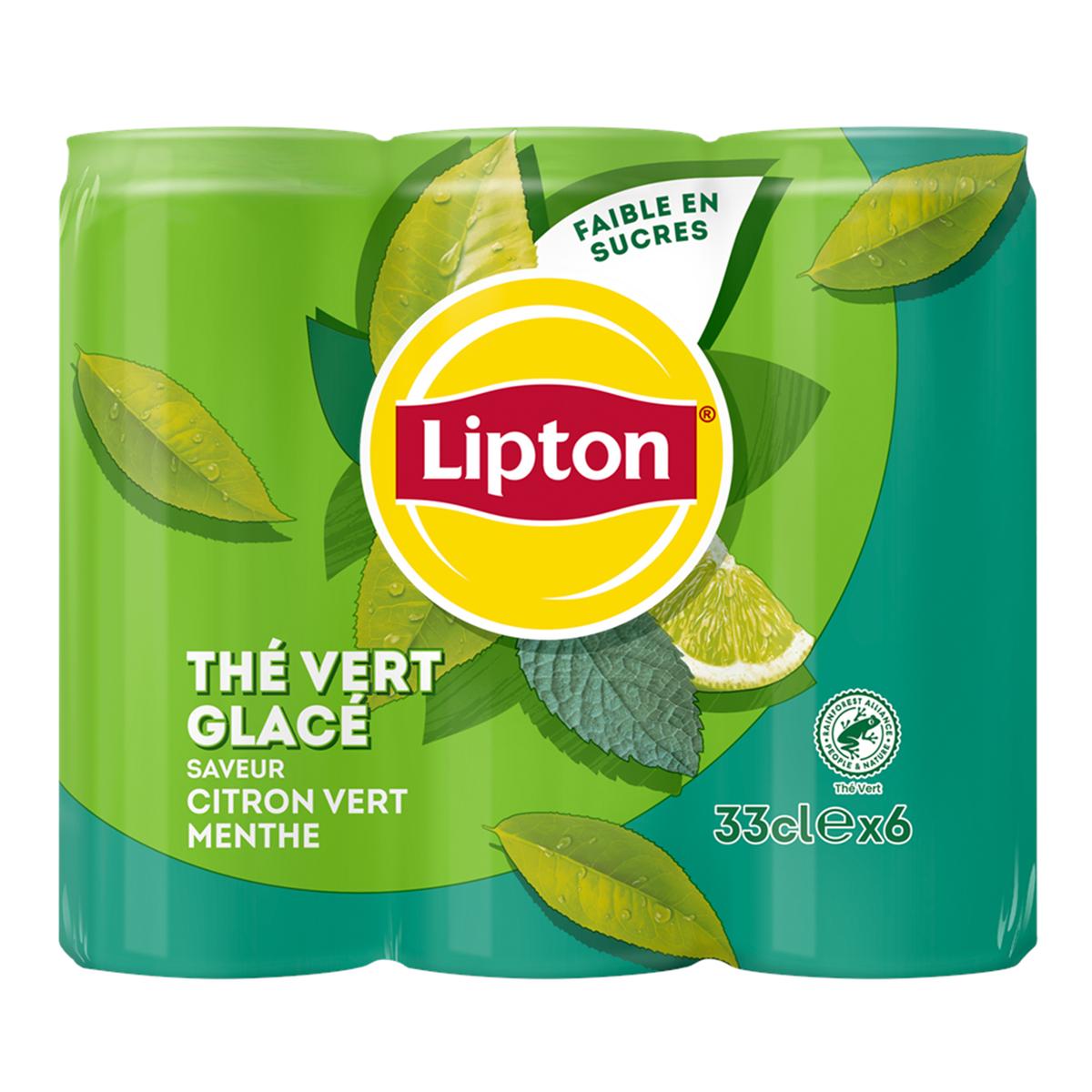 3168930177012 - Lipton - Boisson au thé vert citron vert menthe
