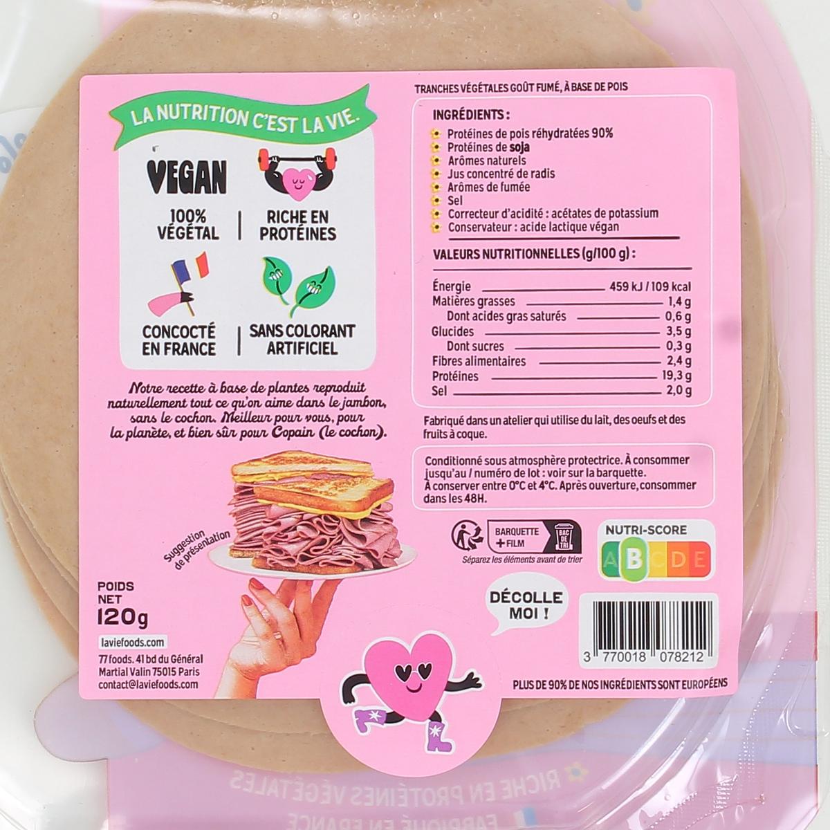 3770018078212 - La Vie - Bacon Végétal Arôme Fumée