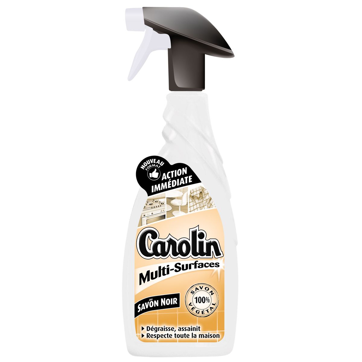 Acheter Carolin Pistolet Nettoyant Multi-Surfaces au Savon Noir, 15ml Acheter Carolin Pistolet Nettoyant Multi-Surfaces au Savon Noir, 15ml