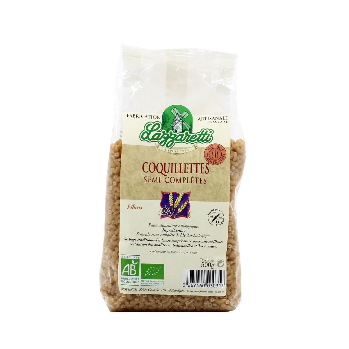 3267460030313 - Lazzaretti - Coquillette semi-complète bio