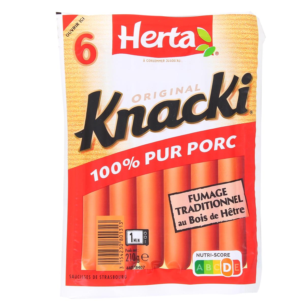 La gamme de saucisses Knacki Spécialités