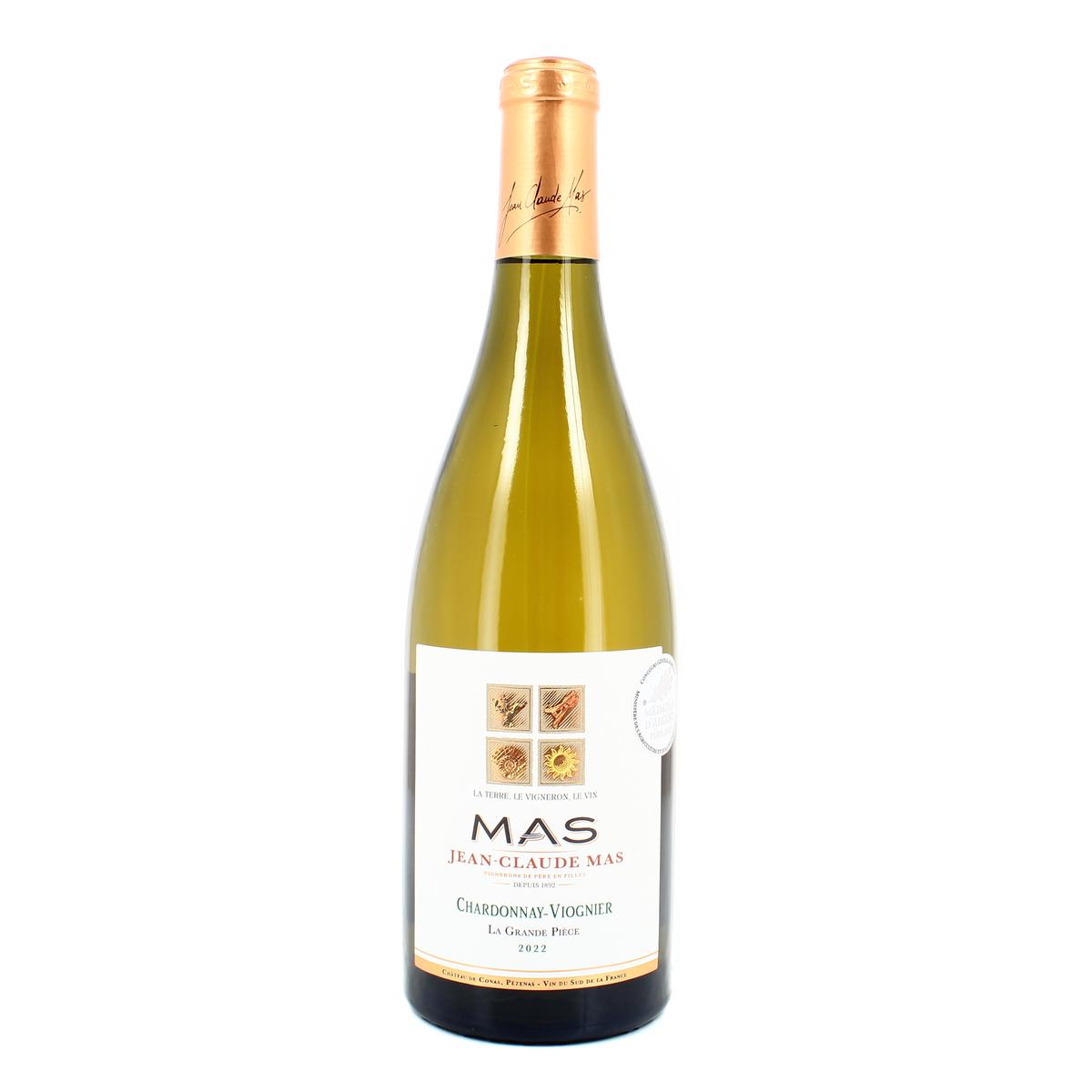 3760040431413 - Vin de pays d'Oc Blanc IGP - Domaine Jean Claude Mas Chardonnay Viognier