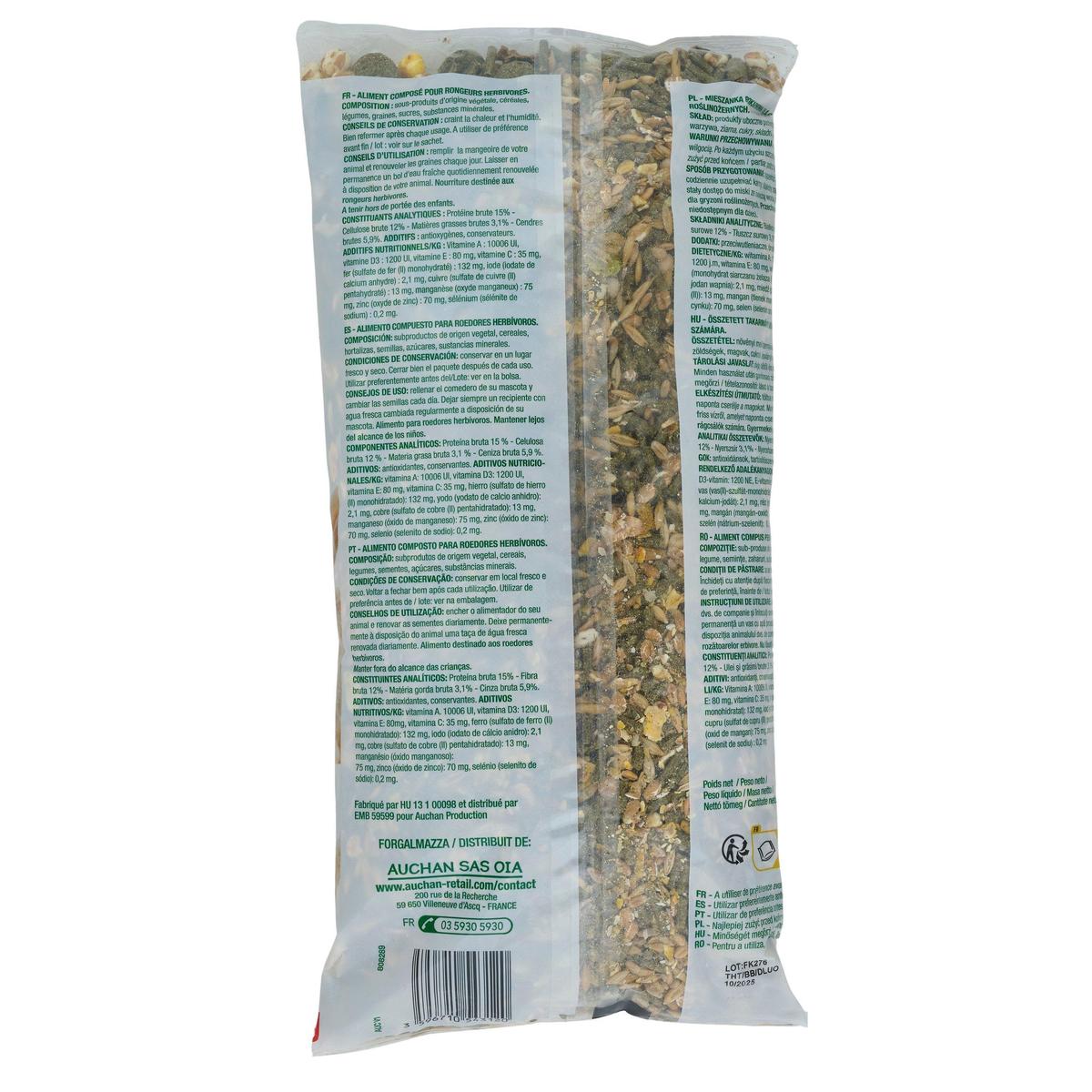 3596710543113 - Pouce - Mélange de graines pour rongeurs granivores