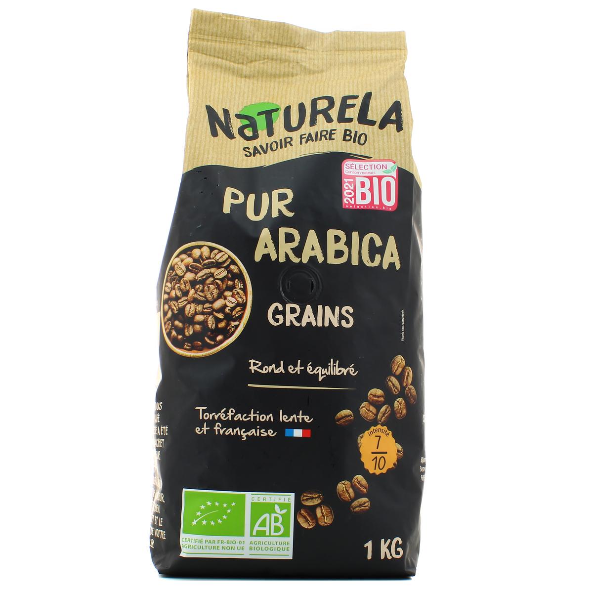 Café grains pur arabica intensité 7 1kg, Café