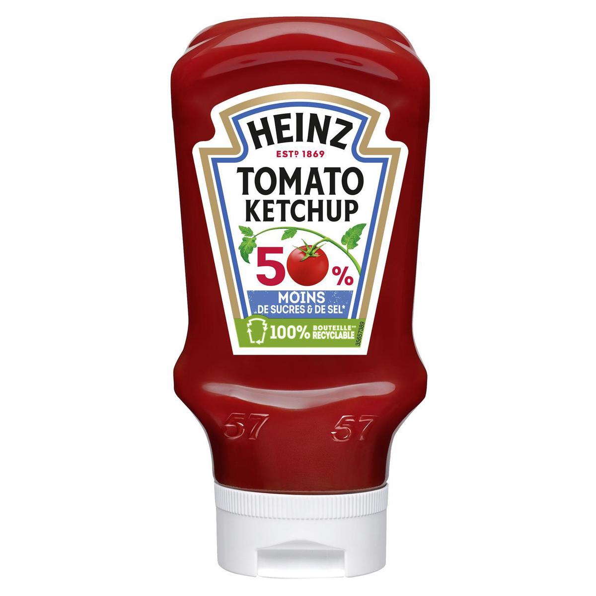 8715700423913 - Heinz - Sauce tomato ketchup -50% de sucres et de sel