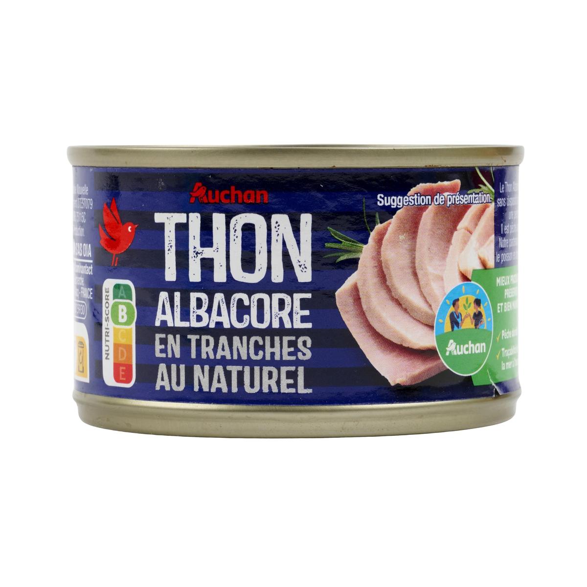 3596710396313 - Auchan - Thon albacore en tranches au naturel