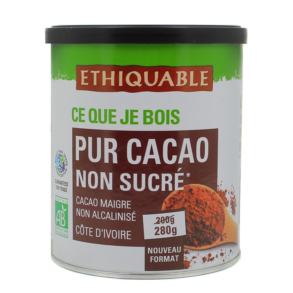 Beurre de cacao bio issu du Commerce Equitable