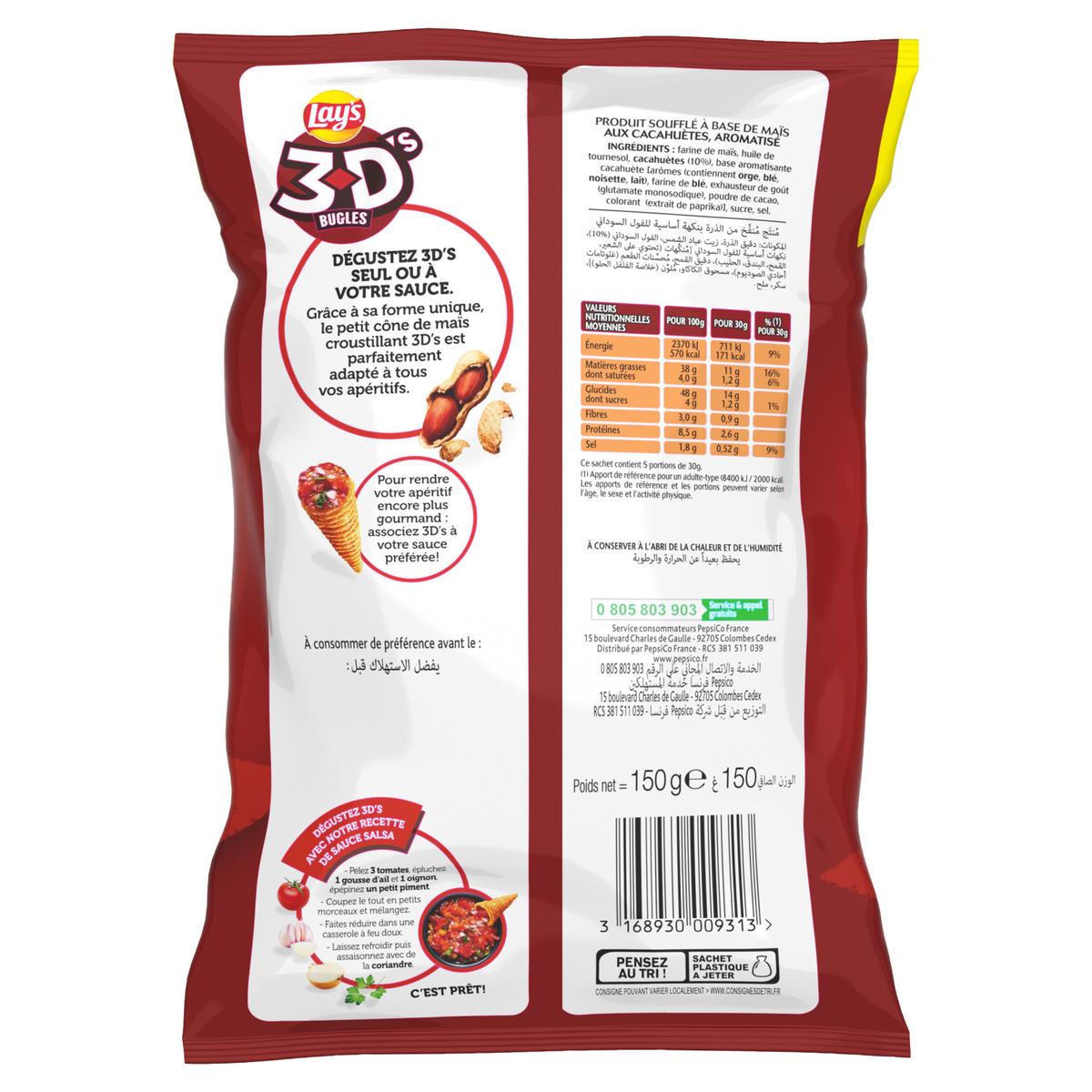 3168930009313 - Lay's - Biscuits apéritifs goût cacahuète