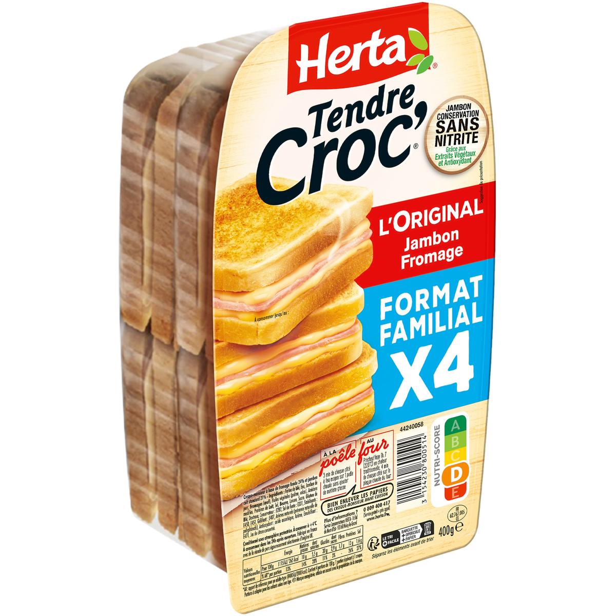 3154230800514 - Herta - Croque-Monsieurs Jambon Fromage