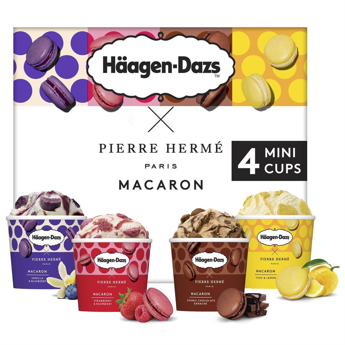 3415581551914 - Häagen-Dazs - Minis pots Crèmes Glacées et Macaron
