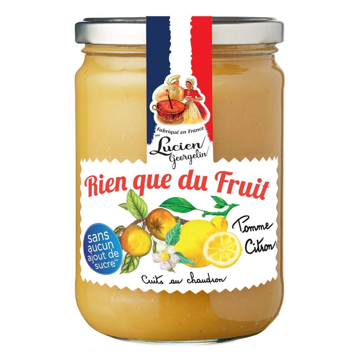 3330720222114 - Lucien Georgelin - Purée de  pomme citron sans sucres ajoutés