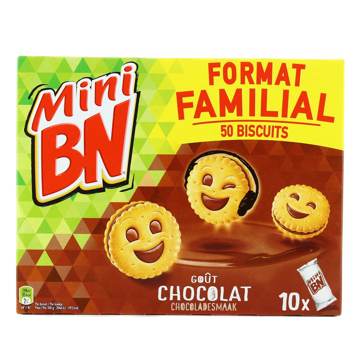 Livraison à domicile BN Mini choco goût chocolat, 350g