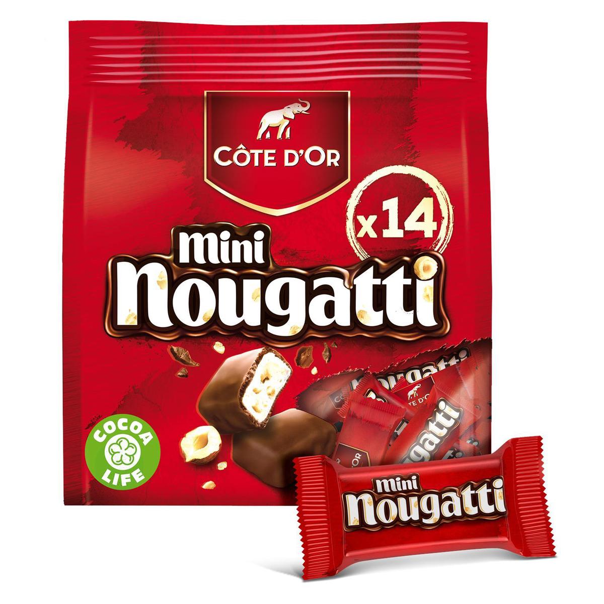 7622210653314 - Côte d'Or - Nougatti morceaux de chocolat lait