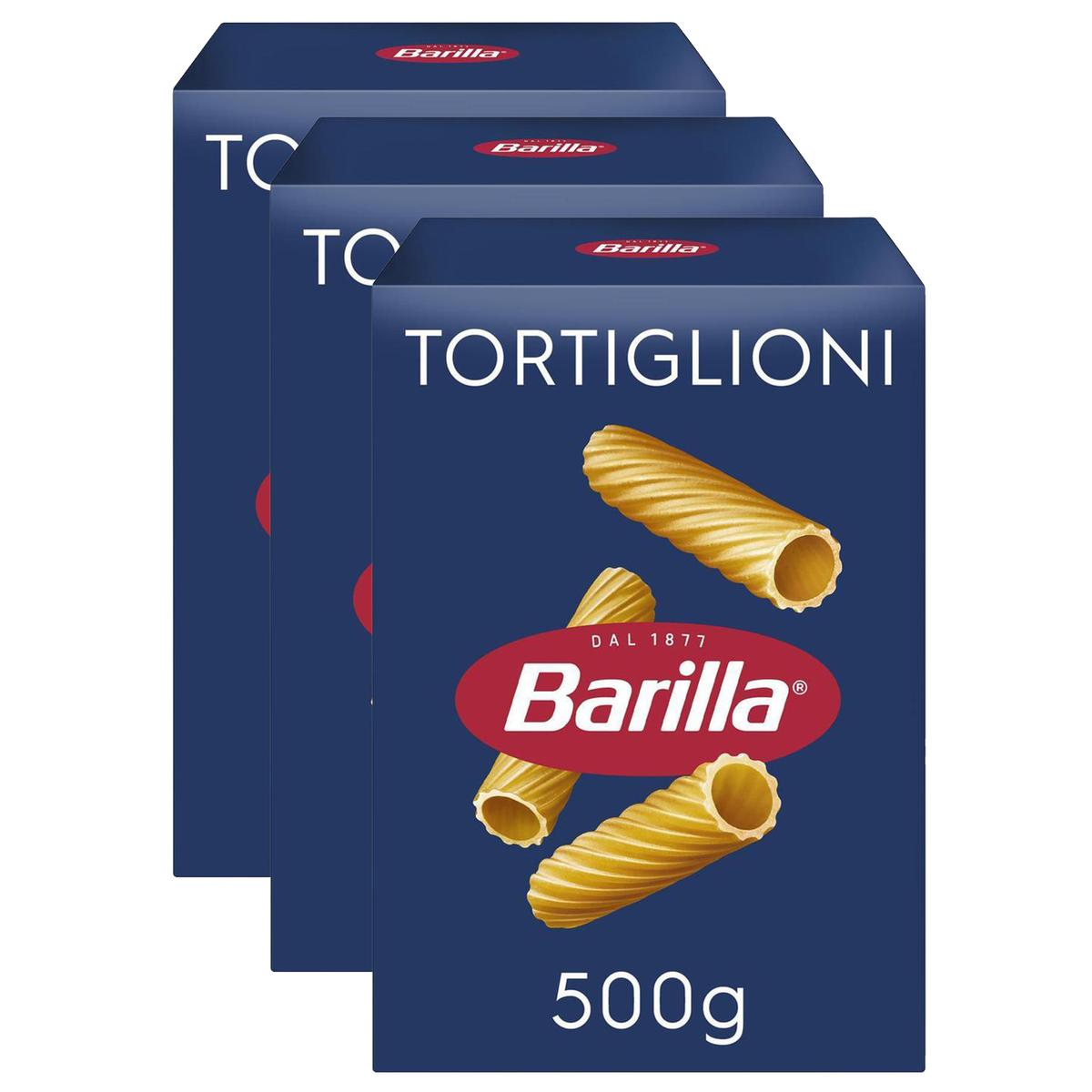 Livraison à domicile Promotion Barilla Pâtes Tortiglioni, Lot de 3x500g