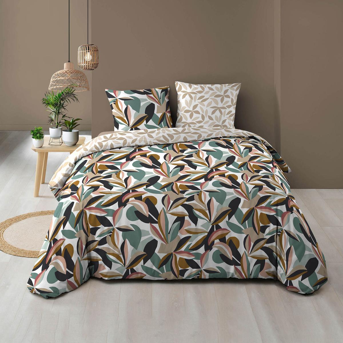 Douceur D'Intérieur Bedding Set 3 Pieces. 260x240 Cm Gauze Cotton Angelia Terracotta Twin Xl