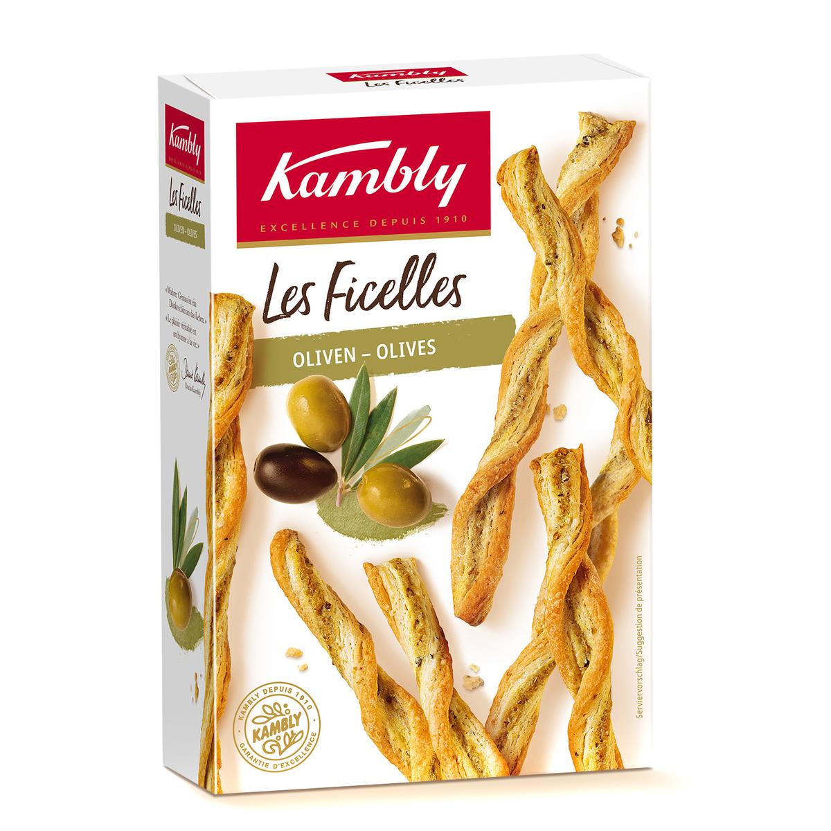 7610058207714 - Kambly - Ficelles aux Olives Vertes et Noires