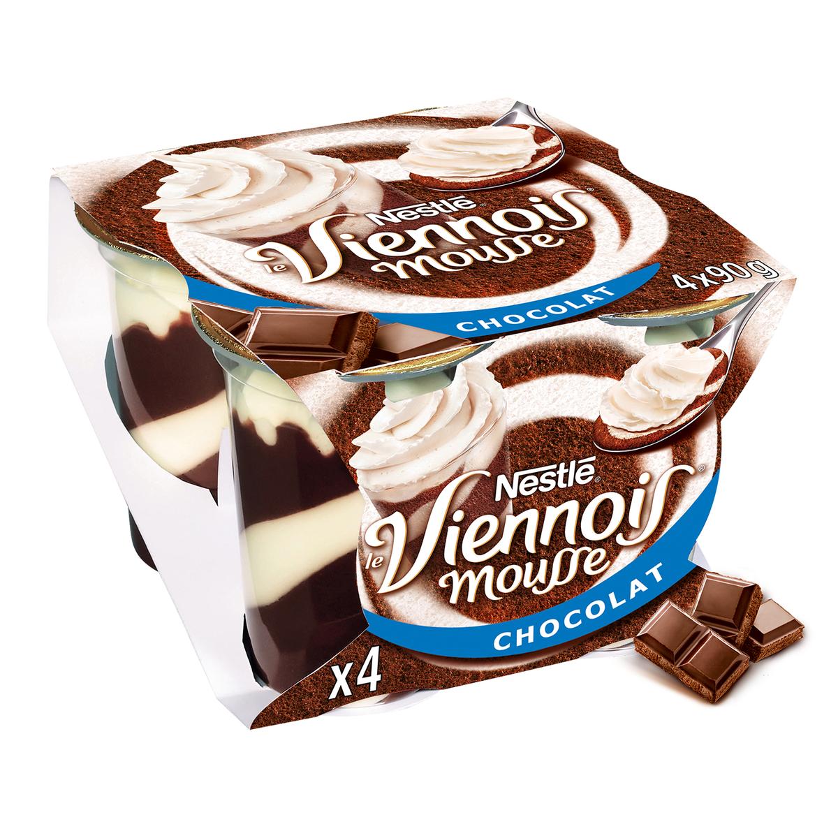 Livraison A Domicile Nestle Viennois Extreme Chocolat 4x90g