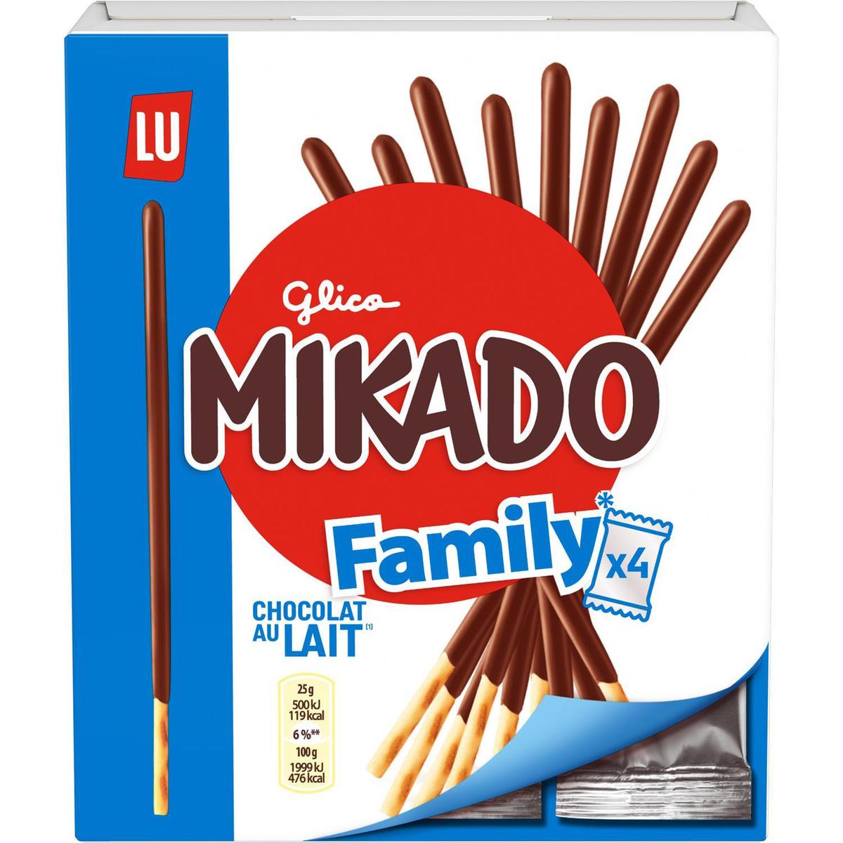 7622210650115 - Mikado - BOX FAMILY CHOCOLAT LAIT X4