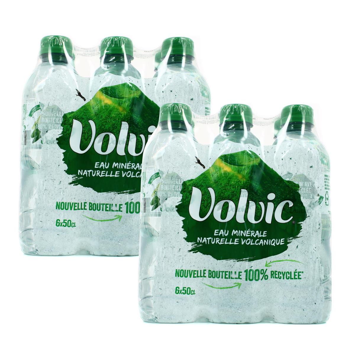 Promotion Volvic Eau minérale naturelle, Lot de 2 bouteilles de 8L
