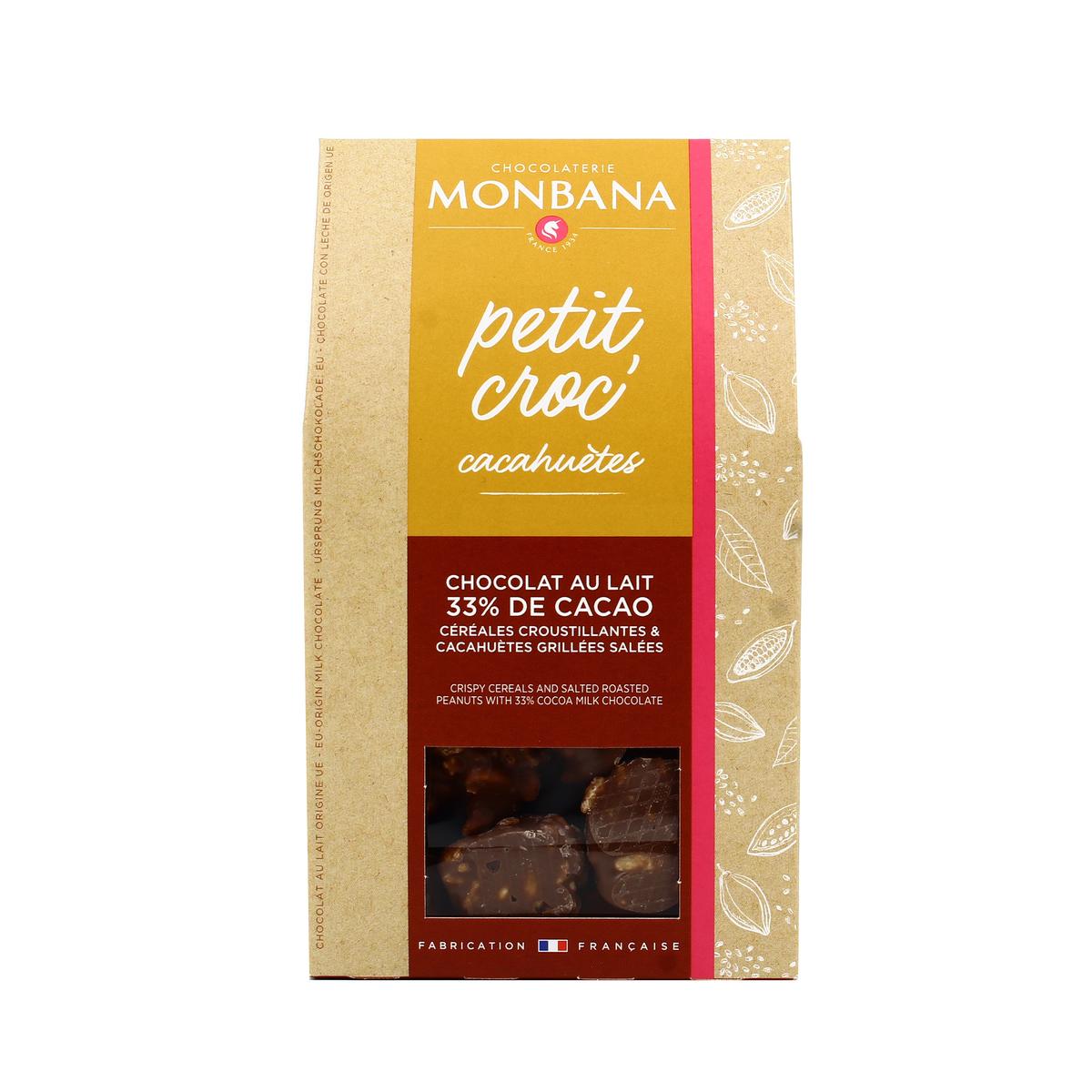 3474341720915 - Chocolaterie Monbana - Petit Croc' Lait Cacahuète 