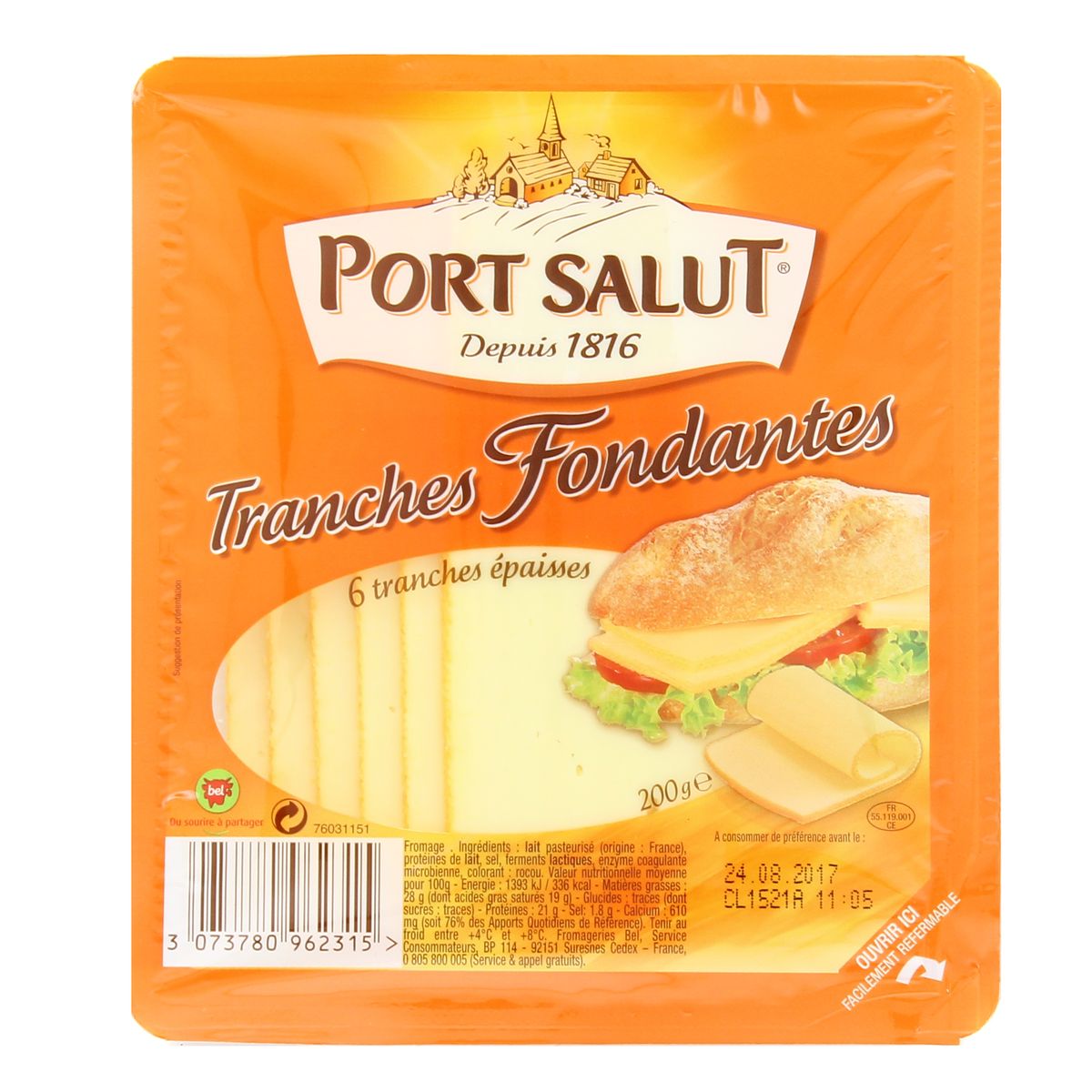 Livraison A Domicile Port Salut Fromage En Tranche 0g