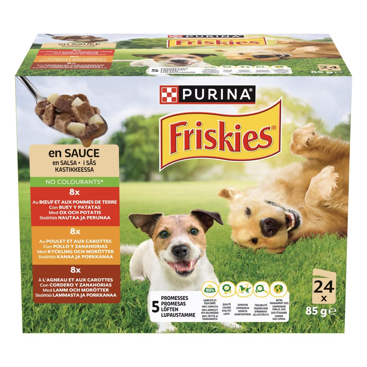 8445290852915 - Purina - Friskies - Sachets en Sauce Viande et Légumes pour chien adulte