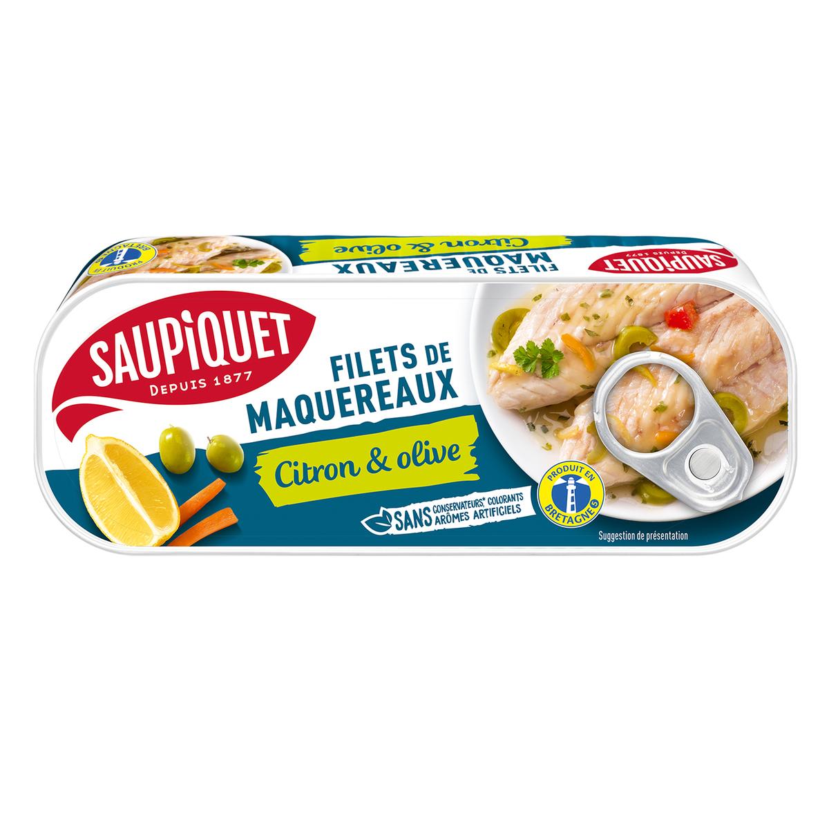 3165957813015 - Saupiquet - Filets de Maquereaux Marinés Citron et Olives